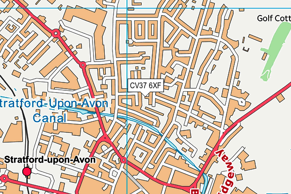 CV37 6XF map - OS VectorMap District (Ordnance Survey) CV37 6XF map - OS VectorMap District (Ordnance Survey)