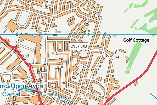 CV37 6XJ map - OS VectorMap District (Ordnance Survey) CV37 6XJ map - OS VectorMap District (Ordnance Survey)