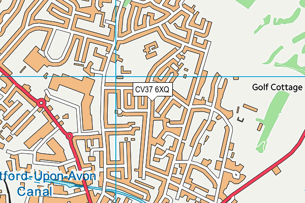 CV37 6XQ map - OS VectorMap District (Ordnance Survey) CV37 6XQ map - OS VectorMap District (Ordnance Survey)