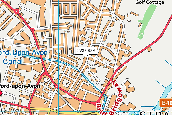 CV37 6XS map - OS VectorMap District (Ordnance Survey) CV37 6XS map - OS VectorMap District (Ordnance Survey)