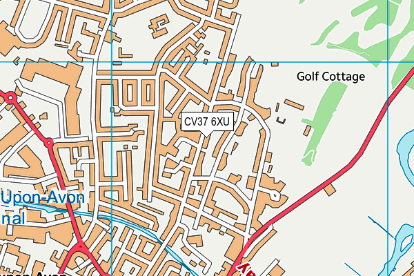 CV37 6XU map - OS VectorMap District (Ordnance Survey) CV37 6XU map - OS VectorMap District (Ordnance Survey)