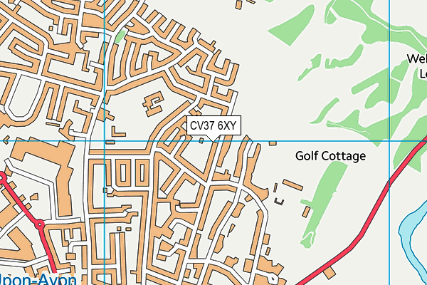 CV37 6XY map - OS VectorMap District (Ordnance Survey) CV37 6XY map - OS VectorMap District (Ordnance Survey)