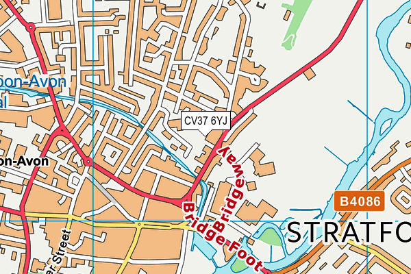 CV37 6YJ map - OS VectorMap District (Ordnance Survey) CV37 6YJ map - OS VectorMap District (Ordnance Survey)