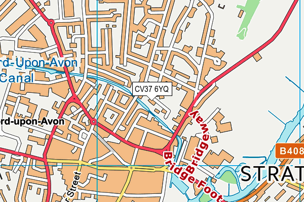 CV37 6YQ map - OS VectorMap District (Ordnance Survey) CV37 6YQ map - OS VectorMap District (Ordnance Survey)
