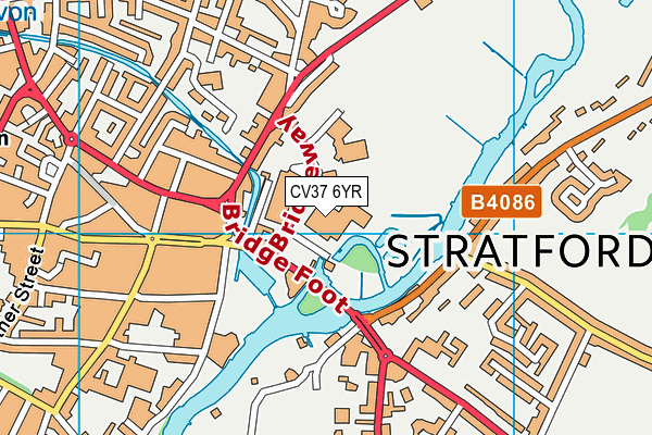 CV37 6YR map - OS VectorMap District (Ordnance Survey) CV37 6YR map - OS VectorMap District (Ordnance Survey)