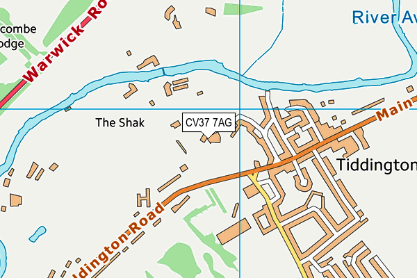 CV37 7AG map - OS VectorMap District (Ordnance Survey) CV37 7AG map - OS VectorMap District (Ordnance Survey)