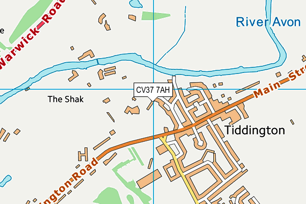 CV37 7AH map - OS VectorMap District (Ordnance Survey) CV37 7AH map - OS VectorMap District (Ordnance Survey)