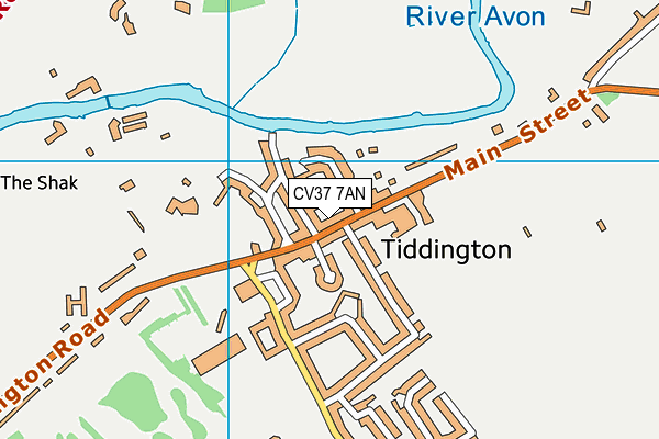 CV37 7AN map - OS VectorMap District (Ordnance Survey) CV37 7AN map - OS VectorMap District (Ordnance Survey)