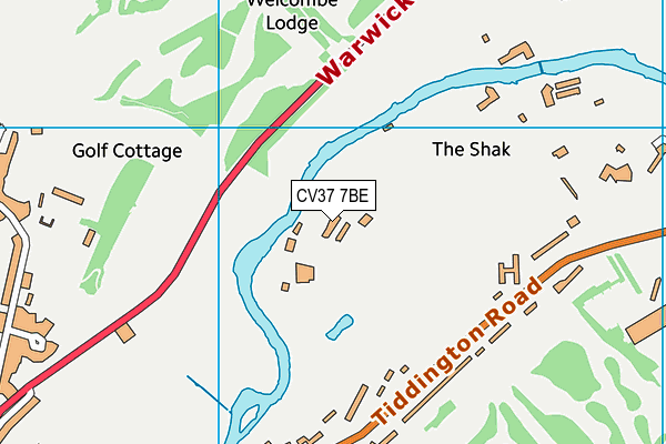 CV37 7BE map - OS VectorMap District (Ordnance Survey) CV37 7BE map - OS VectorMap District (Ordnance Survey)