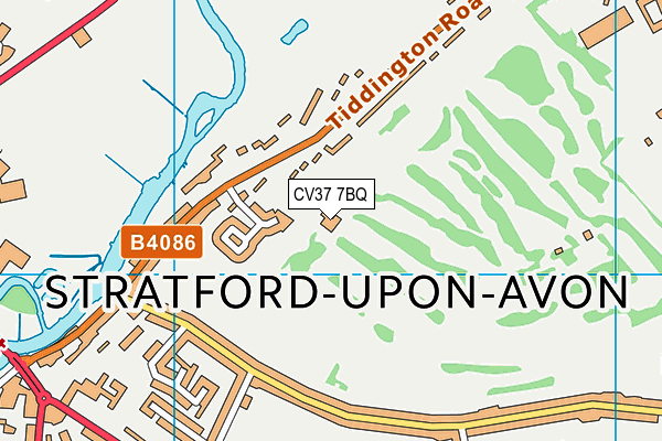 CV37 7BQ map - OS VectorMap District (Ordnance Survey) CV37 7BQ map - OS VectorMap District (Ordnance Survey)