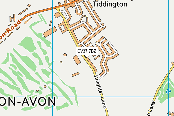 CV37 7BZ map - OS VectorMap District (Ordnance Survey) CV37 7BZ map - OS VectorMap District (Ordnance Survey)
