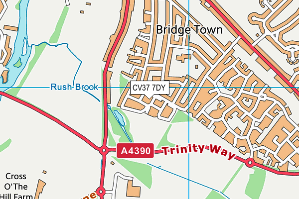 CV37 7DY map - OS VectorMap District (Ordnance Survey) CV37 7DY map - OS VectorMap District (Ordnance Survey)