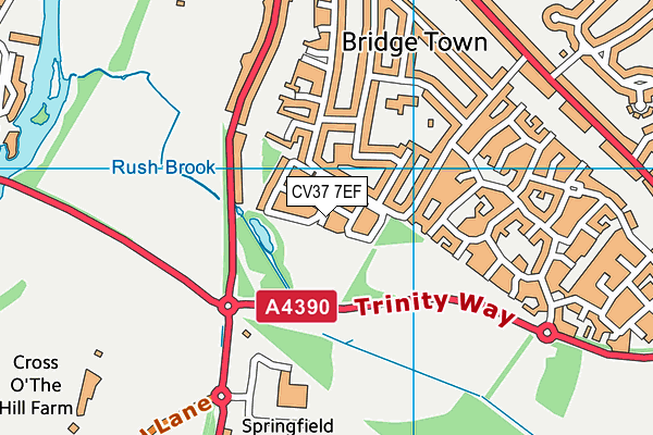 CV37 7EF map - OS VectorMap District (Ordnance Survey) CV37 7EF map - OS VectorMap District (Ordnance Survey)