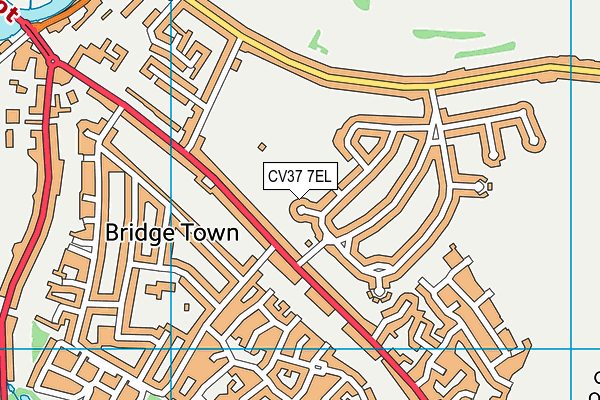 CV37 7EL map - OS VectorMap District (Ordnance Survey)