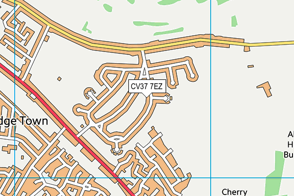 CV37 7EZ map - OS VectorMap District (Ordnance Survey) CV37 7EZ map - OS VectorMap District (Ordnance Survey)