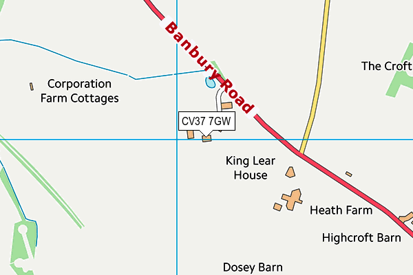 CV37 7GW map - OS VectorMap District (Ordnance Survey) CV37 7GW map - OS VectorMap District (Ordnance Survey)
