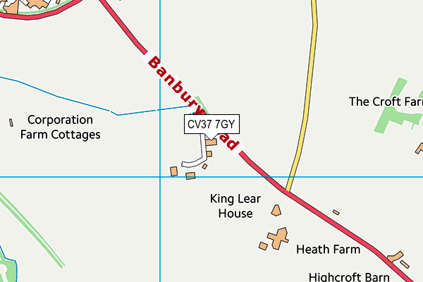 CV37 7GY map - OS VectorMap District (Ordnance Survey) CV37 7GY map - OS VectorMap District (Ordnance Survey)