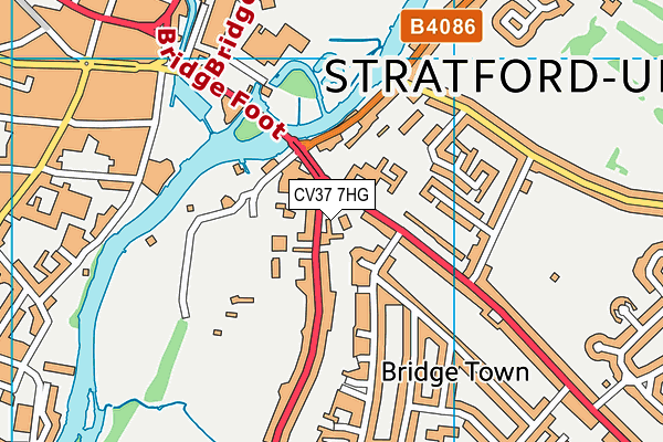 CV37 7HG map - OS VectorMap District (Ordnance Survey) CV37 7HG map - OS VectorMap District (Ordnance Survey)