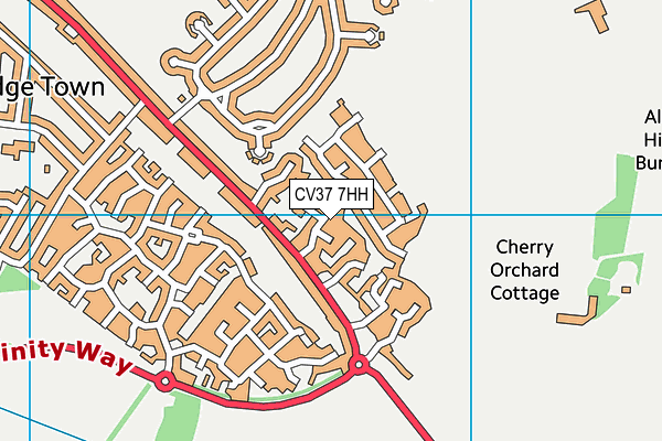 CV37 7HH map - OS VectorMap District (Ordnance Survey) CV37 7HH map - OS VectorMap District (Ordnance Survey)