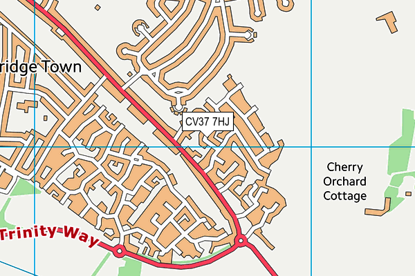 CV37 7HJ map - OS VectorMap District (Ordnance Survey) CV37 7HJ map - OS VectorMap District (Ordnance Survey)
