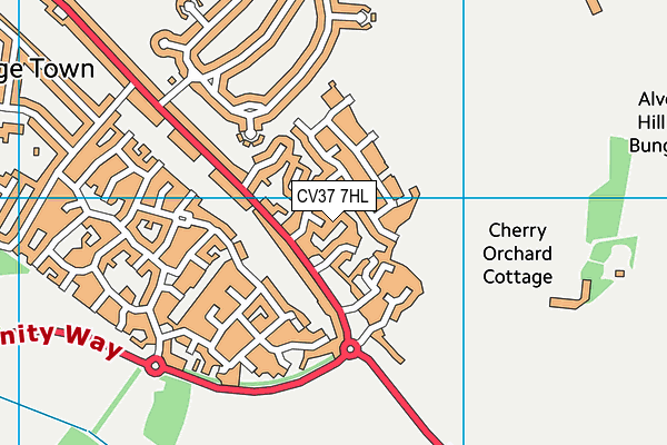 CV37 7HL map - OS VectorMap District (Ordnance Survey) CV37 7HL map - OS VectorMap District (Ordnance Survey)