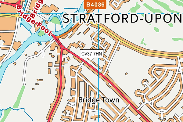 CV37 7HN map - OS VectorMap District (Ordnance Survey)