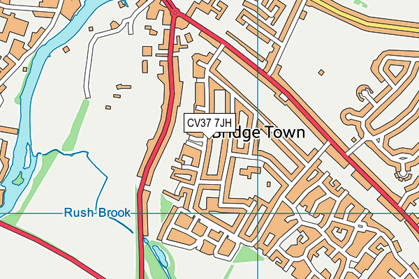 CV37 7JH map - OS VectorMap District (Ordnance Survey) CV37 7JH map - OS VectorMap District (Ordnance Survey)