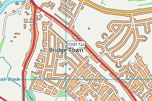 CV37 7JJ map - OS VectorMap District (Ordnance Survey) CV37 7JJ map - OS VectorMap District (Ordnance Survey)