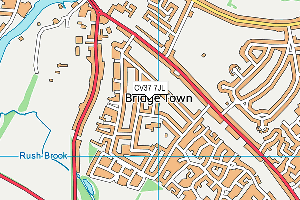 CV37 7JL map - OS VectorMap District (Ordnance Survey) CV37 7JL map - OS VectorMap District (Ordnance Survey)