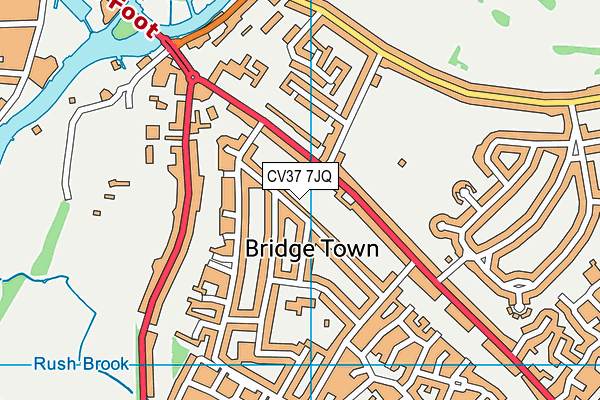 CV37 7JQ map - OS VectorMap District (Ordnance Survey)