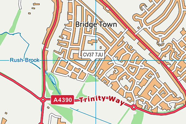 CV37 7JU map - OS VectorMap District (Ordnance Survey) CV37 7JU map - OS VectorMap District (Ordnance Survey)