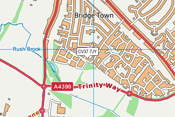CV37 7JY map - OS VectorMap District (Ordnance Survey) CV37 7JY map - OS VectorMap District (Ordnance Survey)