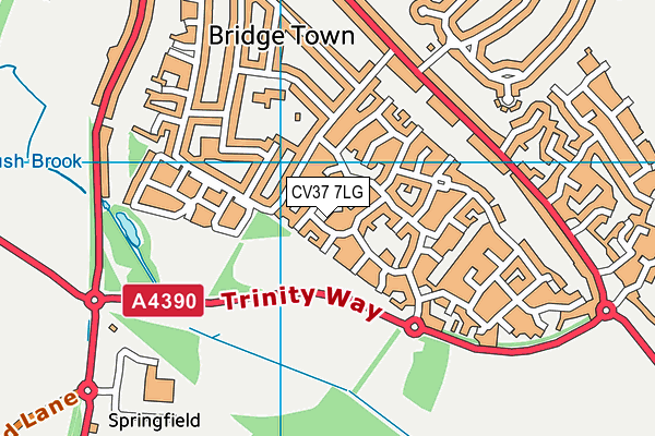 CV37 7LG map - OS VectorMap District (Ordnance Survey) CV37 7LG map - OS VectorMap District (Ordnance Survey)