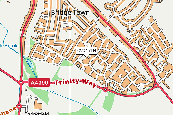 CV37 7LH map - OS VectorMap District (Ordnance Survey) CV37 7LH map - OS VectorMap District (Ordnance Survey)
