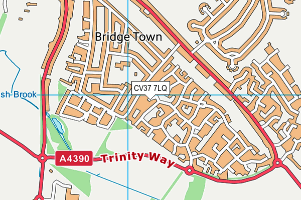 CV37 7LQ map - OS VectorMap District (Ordnance Survey) CV37 7LQ map - OS VectorMap District (Ordnance Survey)