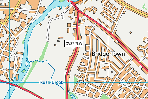 CV37 7LW map - OS VectorMap District (Ordnance Survey) CV37 7LW map - OS VectorMap District (Ordnance Survey)