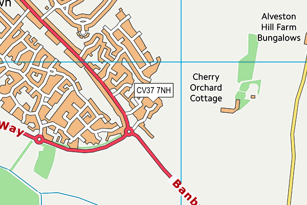 CV37 7NH map - OS VectorMap District (Ordnance Survey)