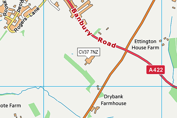 CV37 7NZ map - OS VectorMap District (Ordnance Survey) CV37 7NZ map - OS VectorMap District (Ordnance Survey)