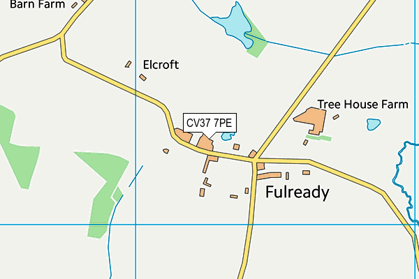 CV37 7PE map - OS VectorMap District (Ordnance Survey) CV37 7PE map - OS VectorMap District (Ordnance Survey)