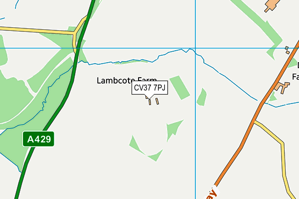 CV37 7PJ map - OS VectorMap District (Ordnance Survey) CV37 7PJ map - OS VectorMap District (Ordnance Survey)