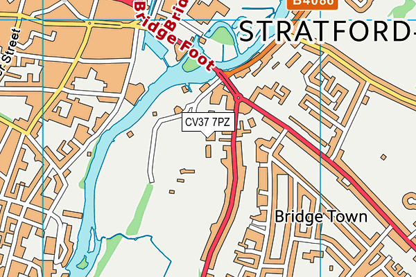 CV37 7PZ map - OS VectorMap District (Ordnance Survey) CV37 7PZ map - OS VectorMap District (Ordnance Survey)
