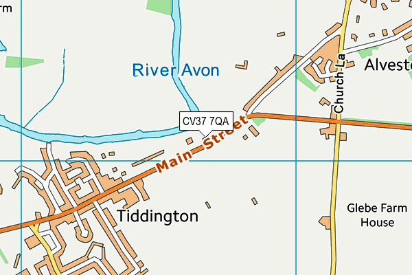 CV37 7QA map - OS VectorMap District (Ordnance Survey) CV37 7QA map - OS VectorMap District (Ordnance Survey)
