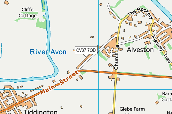 CV37 7QD map - OS VectorMap District (Ordnance Survey) CV37 7QD map - OS VectorMap District (Ordnance Survey)
