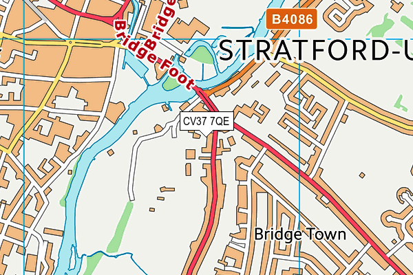 CV37 7QE map - OS VectorMap District (Ordnance Survey) CV37 7QE map - OS VectorMap District (Ordnance Survey)