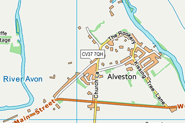 CV37 7QH map - OS VectorMap District (Ordnance Survey) CV37 7QH map - OS VectorMap District (Ordnance Survey)