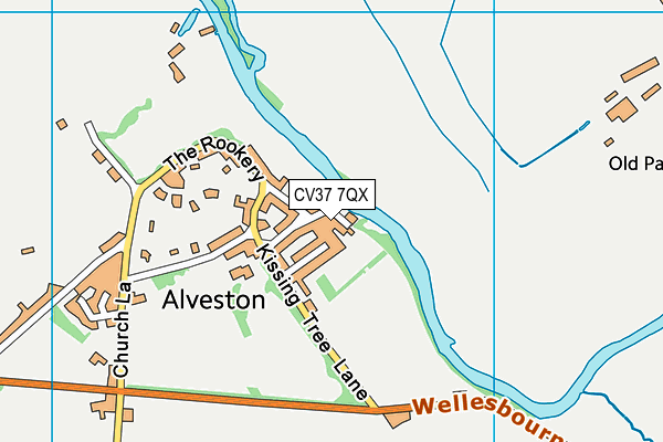 CV37 7QX map - OS VectorMap District (Ordnance Survey) CV37 7QX map - OS VectorMap District (Ordnance Survey)