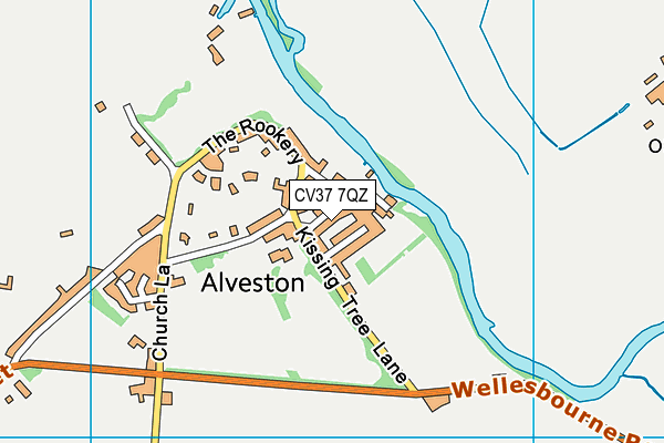 CV37 7QZ map - OS VectorMap District (Ordnance Survey) CV37 7QZ map - OS VectorMap District (Ordnance Survey)