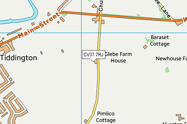 CV37 7RJ map - OS VectorMap District (Ordnance Survey) CV37 7RJ map - OS VectorMap District (Ordnance Survey)