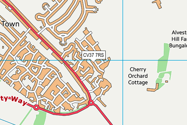 CV37 7RS map - OS VectorMap District (Ordnance Survey) CV37 7RS map - OS VectorMap District (Ordnance Survey)