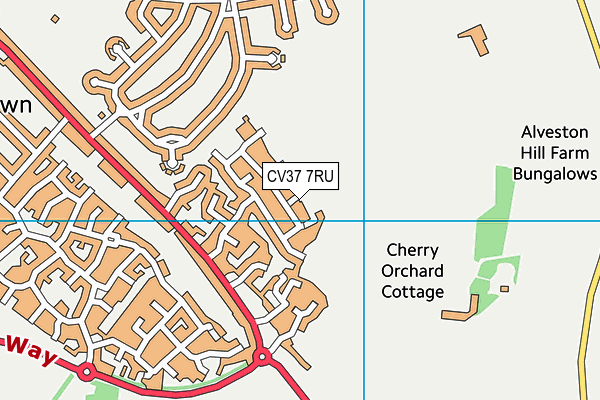 CV37 7RU map - OS VectorMap District (Ordnance Survey) CV37 7RU map - OS VectorMap District (Ordnance Survey)